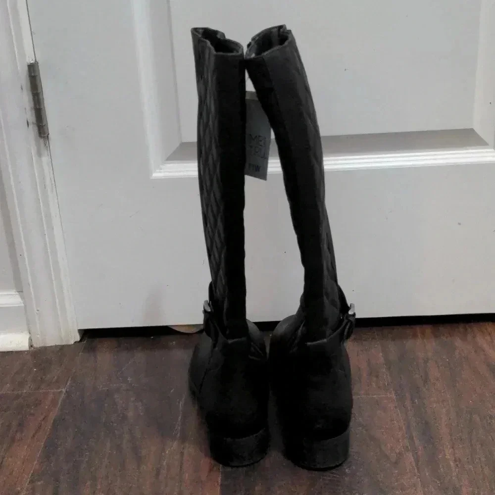 Time and Tru Women's Quilted Riding Boot